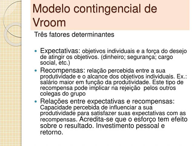 A Teoria Contingencial de Vroom