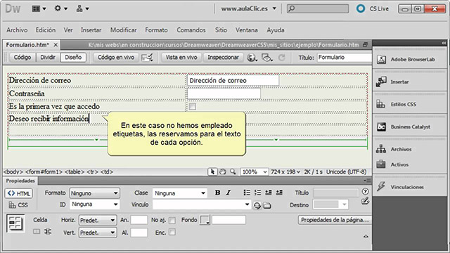 Formulários